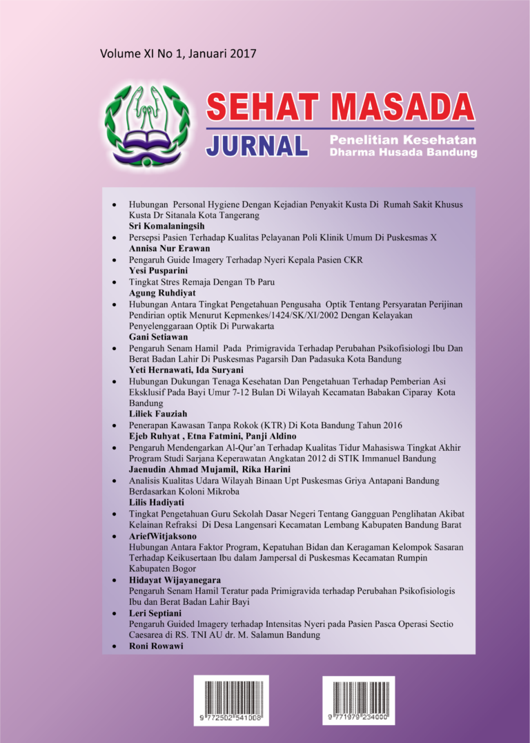 Sampul Vol. 11 No. 1 (2017): Jurnal Sehat Masada