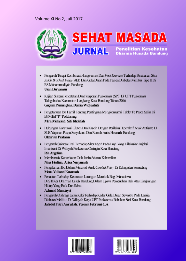 Sampul Vol. 11 No. 2 (2017): Jurnal Sehat Masada